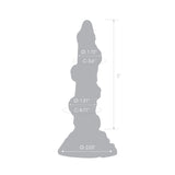 6.25" Beast's Reach Ridged Glass Dildo