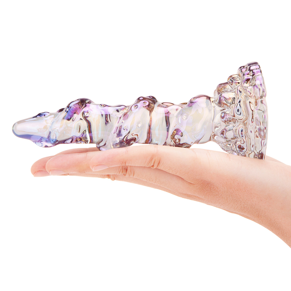 6.25" Beast's Reach Ridged Glass Dildo