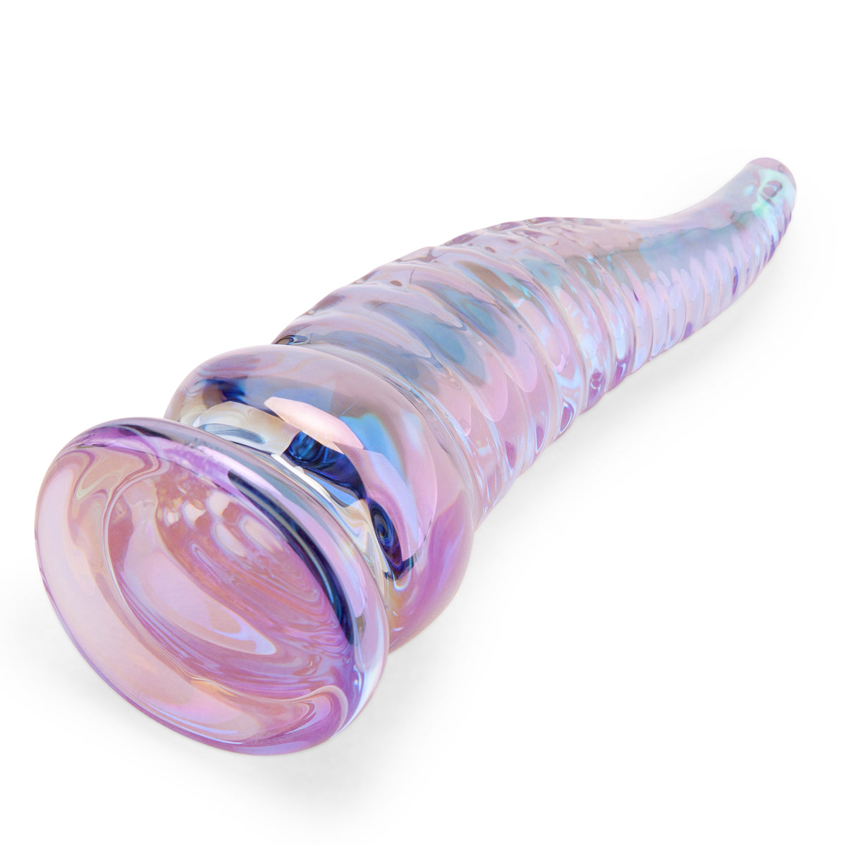 6" Nauti Creature Nubbed Glass Dildo