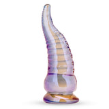 6" Nauti Creature Nubbed Glass Dildo