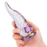 6" Nauti Creature Nubbed Glass Dildo