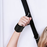 Over the Door Cross BDSM Handcuffs and Feet Cuffs