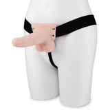 6" Rechargeable Strap-On Dildo With Balls