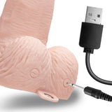 6" Rechargeable Strap-On Dildo With Balls