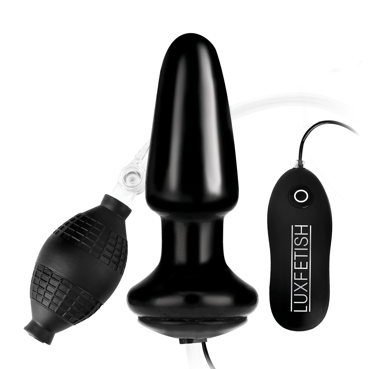 Lux Fetish 4" Inflatable Vibrating Butt Plug - Latex Butt Plug | Gls Lux Fetish 4" Inflatable Vibrating Butt Plug - Latex Butt Plug | Gls