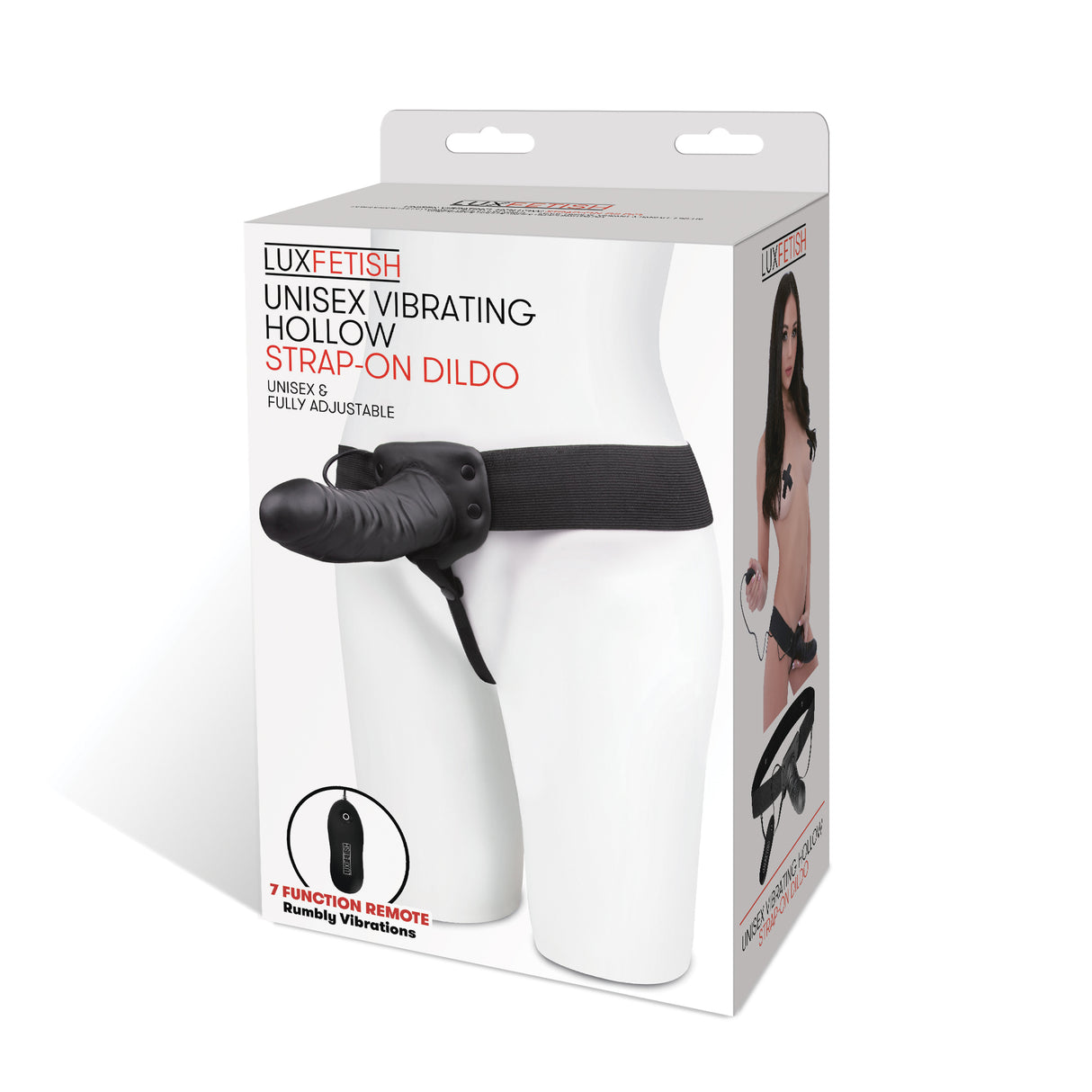 Unisex Vibrating Hollow Strap-On Dildo and P-Spot Massager