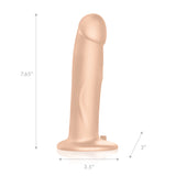 8" Realistic Silicone Vibrating Pegging Dildo with Remote Control and Adjustable Harness