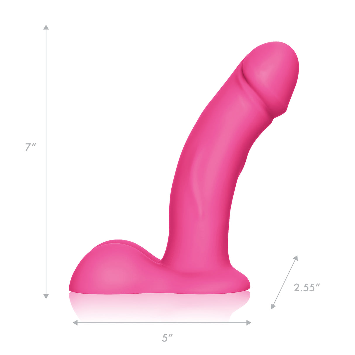 6.5" Realistic Silicone Vibrating Pegging Dildo and Balls with Remote Control and Adjustable Harness