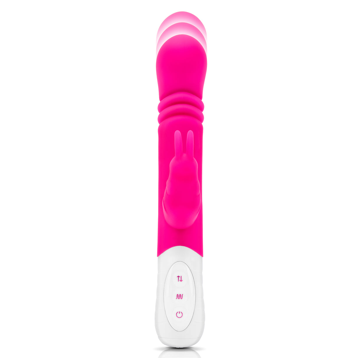 Slim Shaft Thrusting Rabbit Vibrator with G-Spot Stimulation