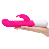 Slim Shaft Thrusting Rabbit Vibrator with G-Spot Stimulation