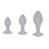 Scale Reference: Architectural silhouette of the Twilight Aura Plug displaying exact dimension measurements.

