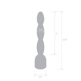2" Stainless Steel Bling Bling Wavy Penis Plug