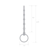 4.5" Stainless Steel Beaded Urethral Sound