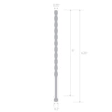 6" Stainless Steel Teardrop Urethral Sound