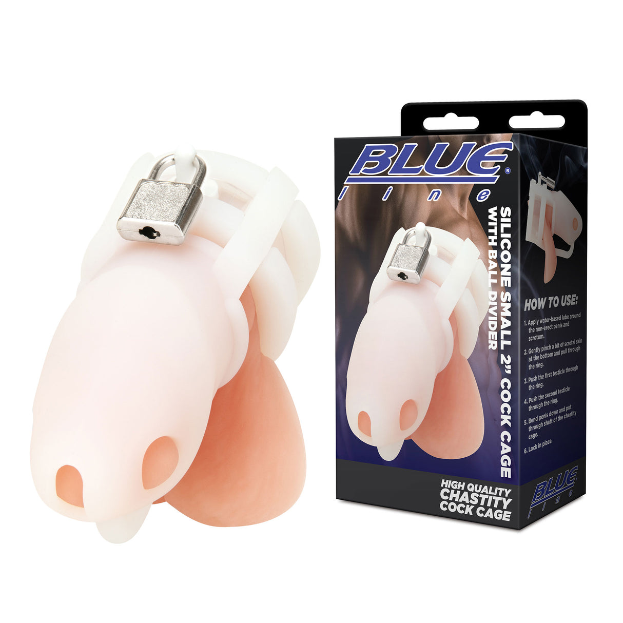 Silicone Mini Cock Cage With Ball Divider