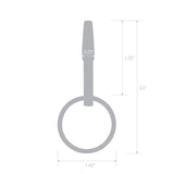 Stainless Steel Penis Plug with Ring