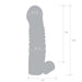 Size and measurements of the Blue Line 5.25" Vibrating Penis Enhancing Sleeve Extension
