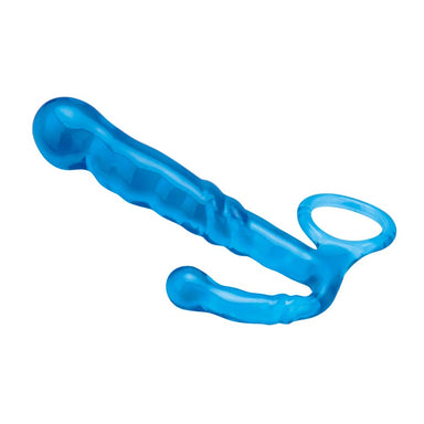 Horizontal view of the Blue Line 4.5" Beginners Prostate Massager