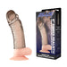 Packaging of the Blue Line 6" Ribbed Realistic Penis Enhancing Sleeve Extension