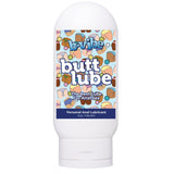 B-vibe butt lube container with colorful label on a white background