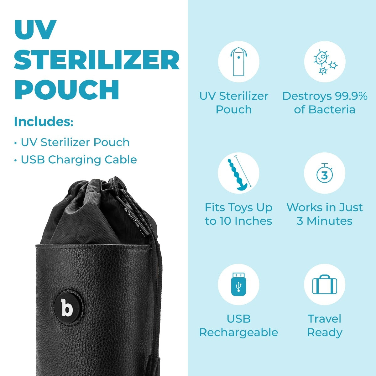 Sterilizer Pouch by b-Vibe - Sanitise Sex Toys | Shop at Gls Sterilizer Pouch by b-Vibe - Sanitise Sex Toys | Shop at Gls
