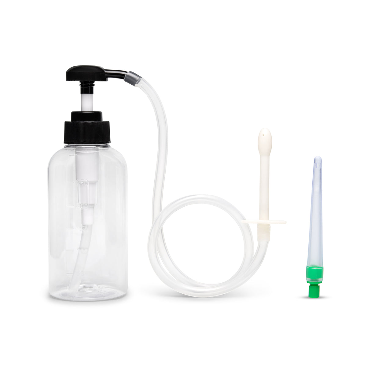 Enema Bottle With Nozzle Attachments