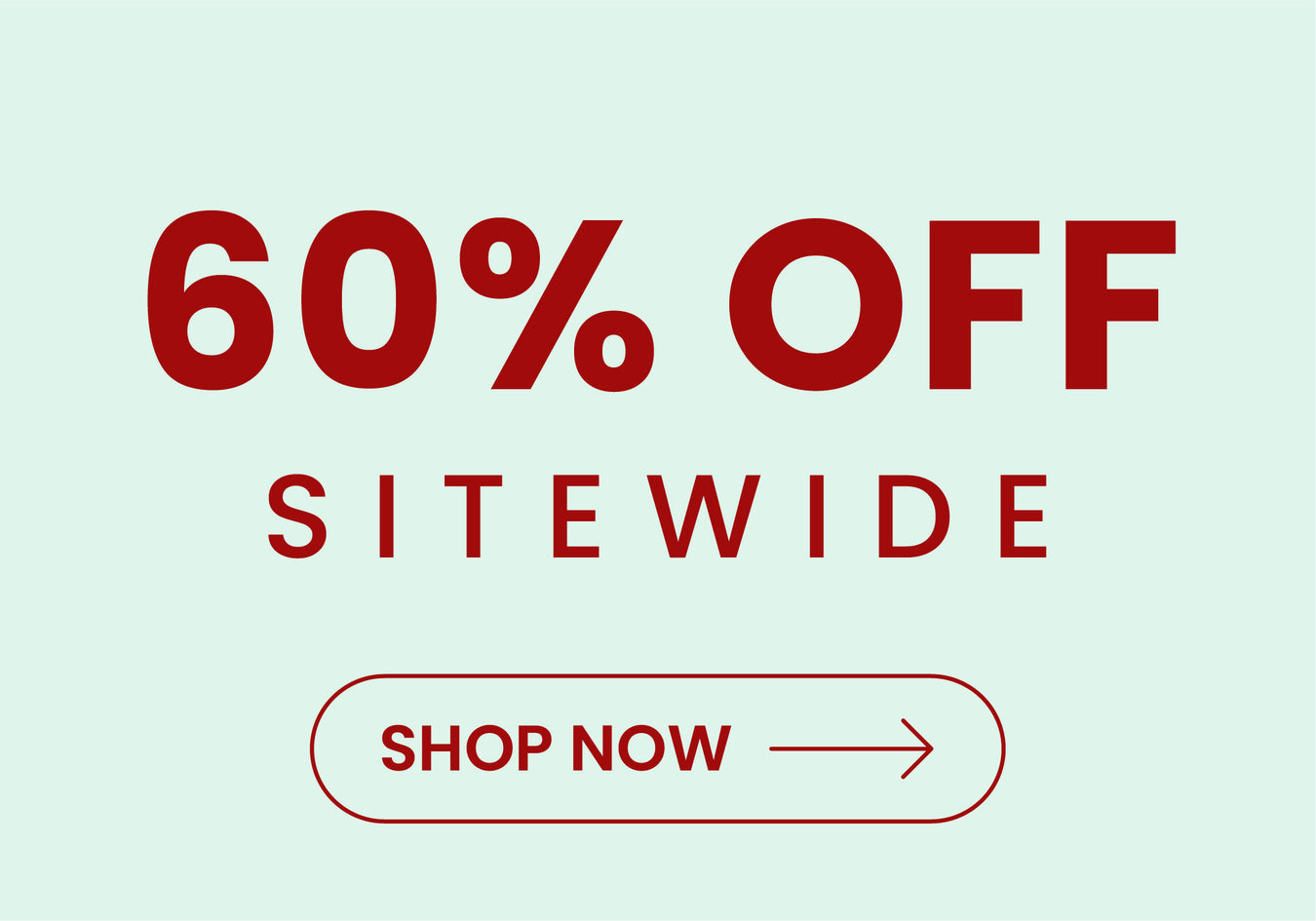 60% off sitewide promotion 