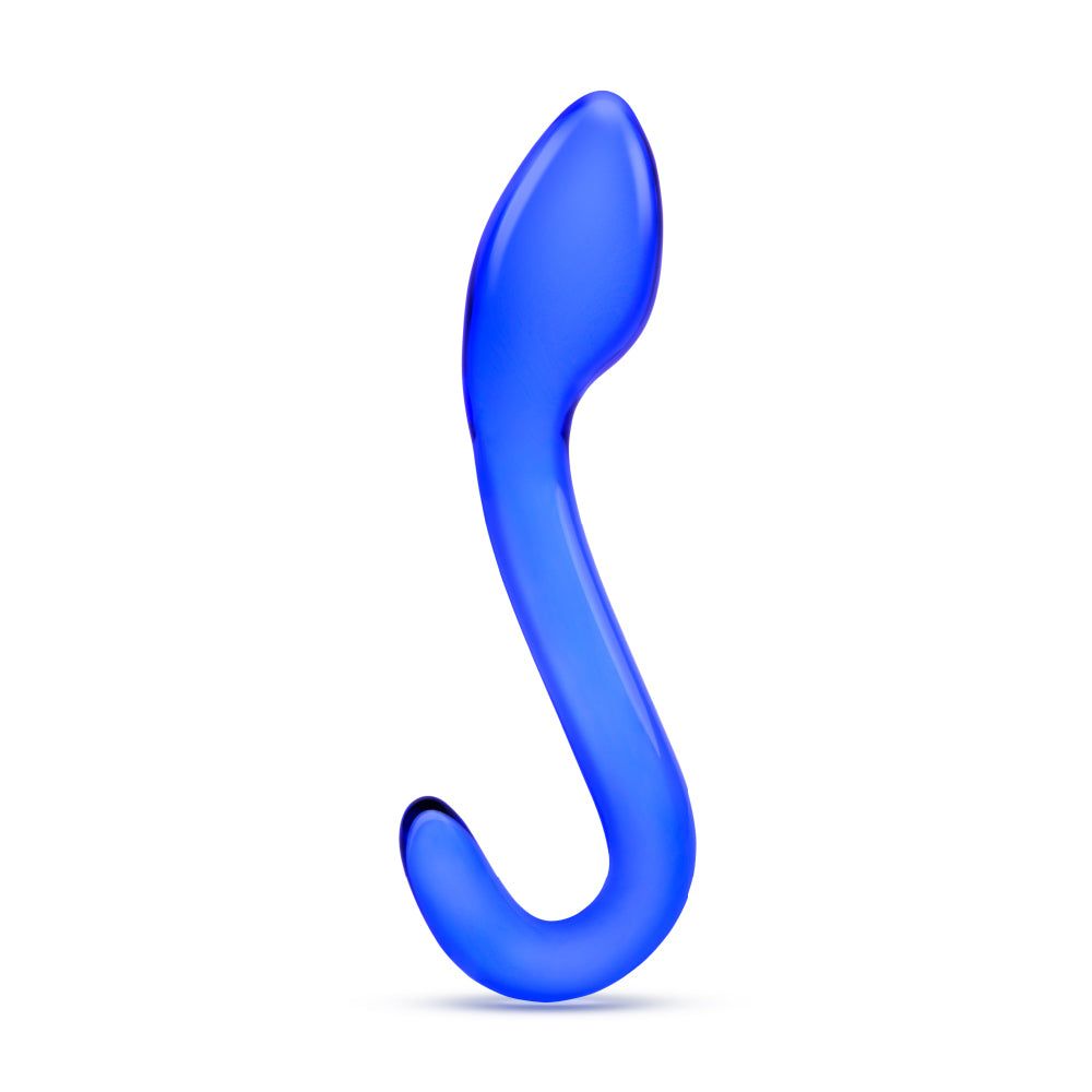 7.5” Blue G-Spot Glass Dildo