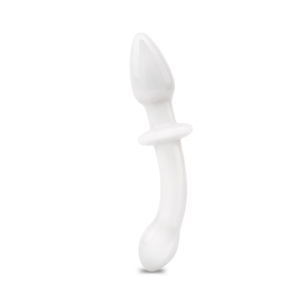 7" Double Ended White Butt Plug