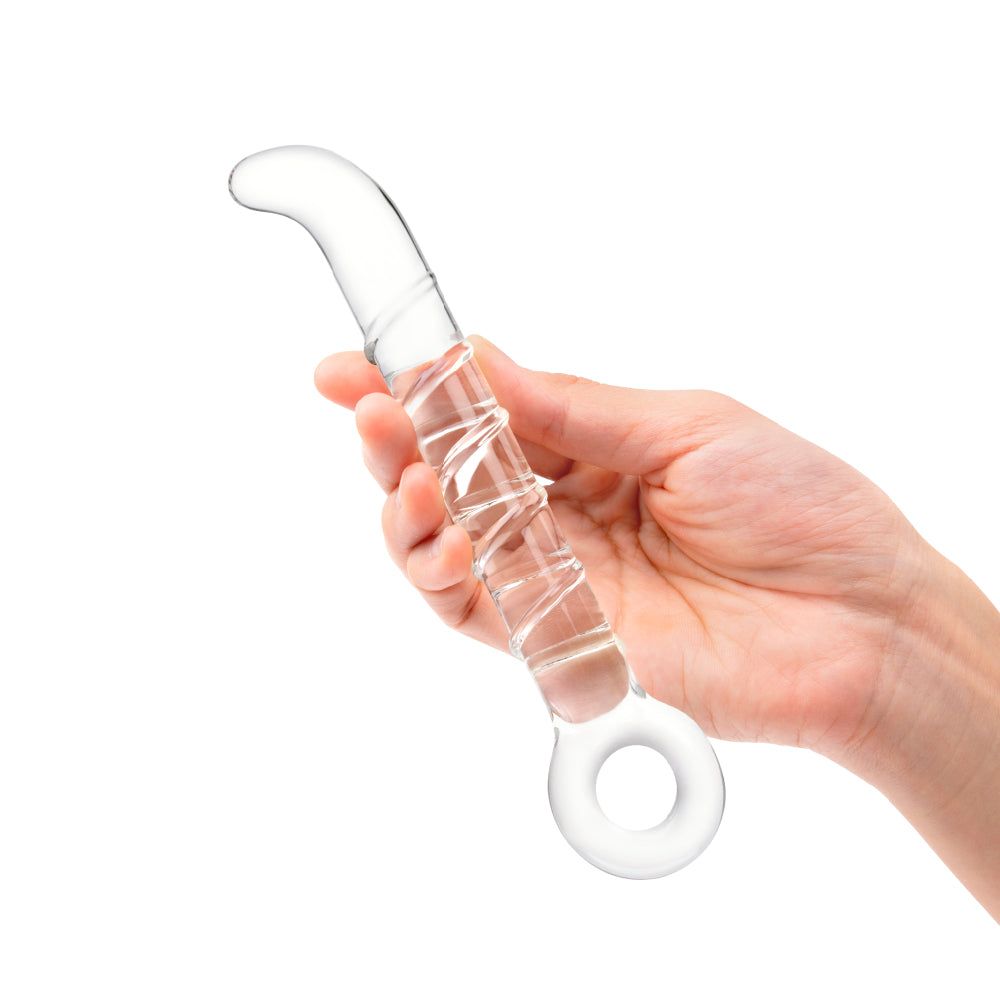 7" Slim Swirly Dildo with G-Spot Tip