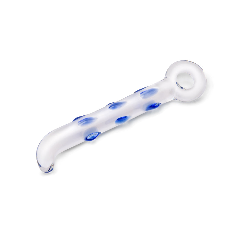 7” Curved Tip Textured Dildo