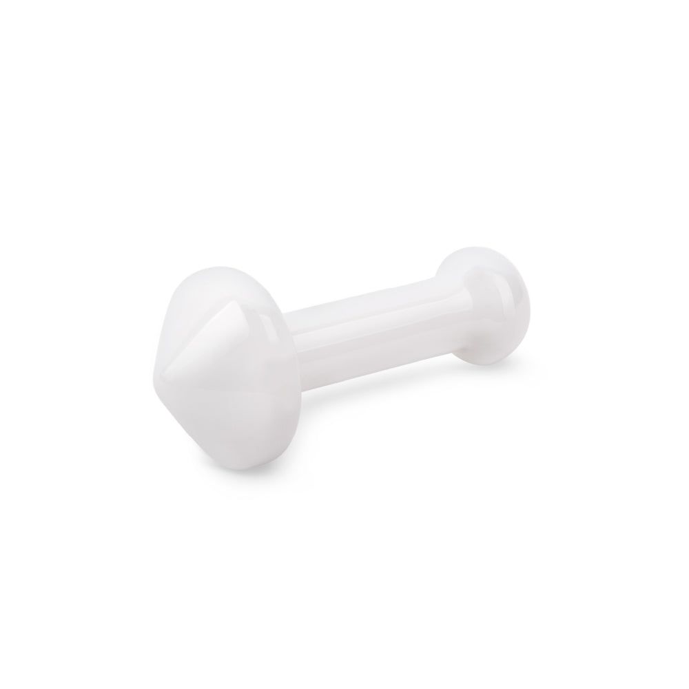 4.5” White Mushroom Butt Plug