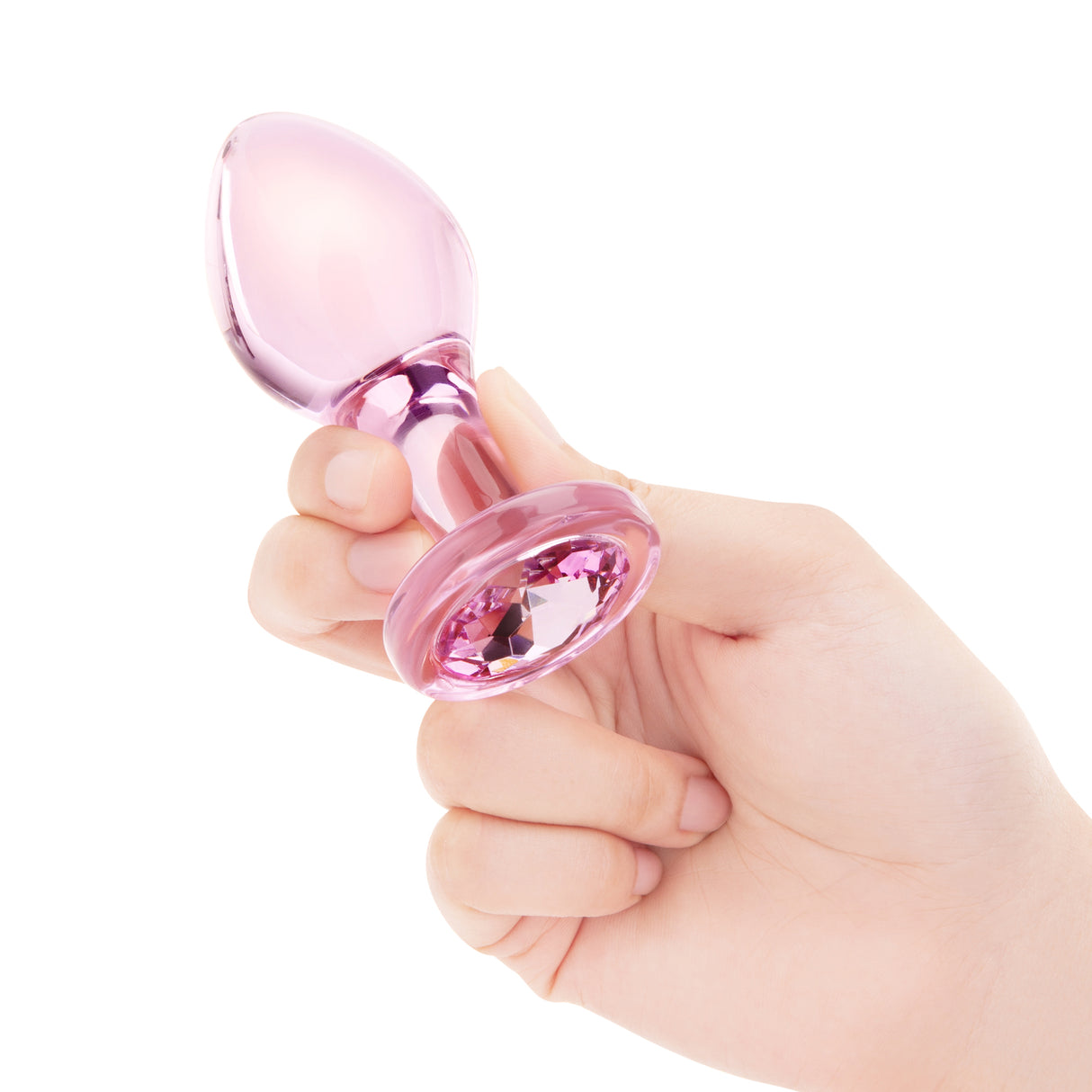 hand holding 4"Bubble Gem Butt Plug