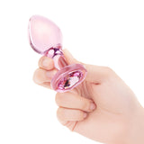 hand holding 4"Bubble Gem Butt Plug