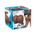Front view of the packaging of the Luvdollz Remote Control Doggy Style Pussy & Ass in mocha color