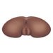 Front view of the Luvdollz Remote Control Vibrating Butt in mocha color