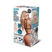 Back view of the packaging of the Luvdollz Remote Controlled Life-Size Blonde Blow Up Blowjob Doll