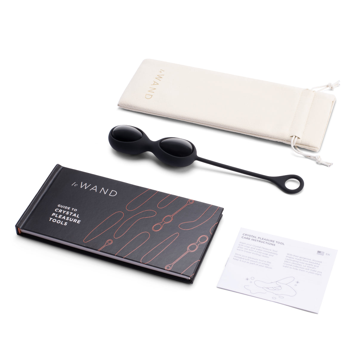 Le Wand Crystal Yoni Eggs (Black)