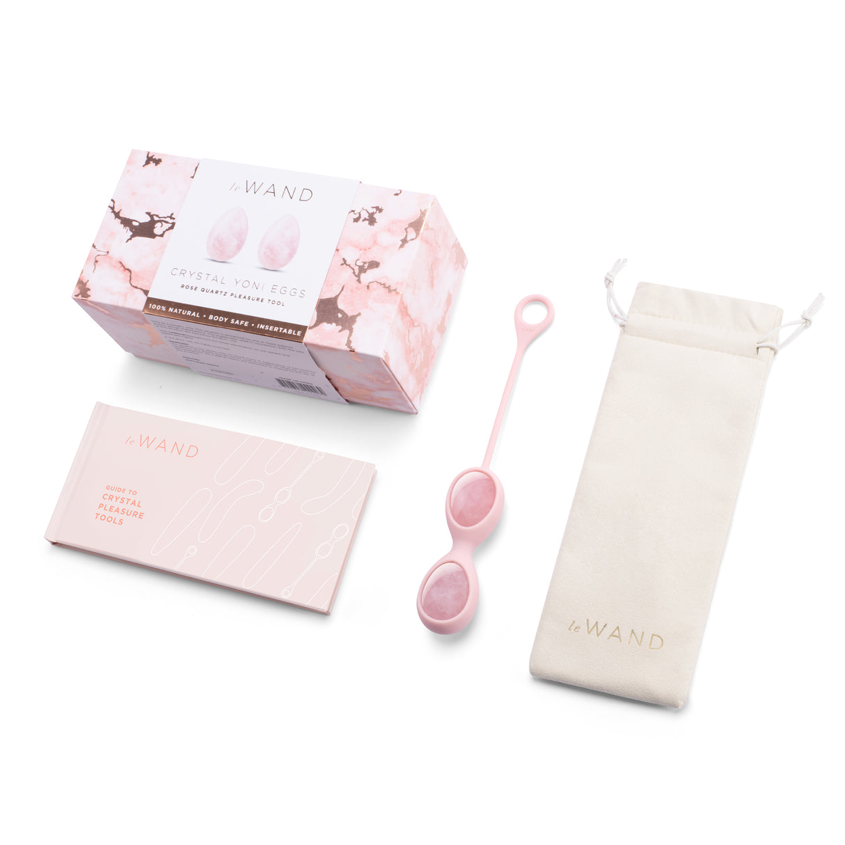 Le Wand Crystal Yoni Eggs (Pink)