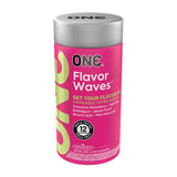 ONE Flavor Waves 12 Count Flavored Latex Condoms