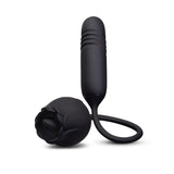The Lick & Thrust Rose Rechargeable Licking, Vibrating & Thrusting Vibe