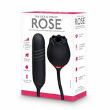 The Lick & Thrust Rose Rechargeable Licking, Vibrating & Thrusting Vibe