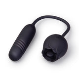 The Lick & Thrust Rose Rechargeable Licking, Vibrating & Thrusting Vibe