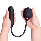 The Lick & Thrust Rose Rechargeable Licking, Vibrating & Thrusting Vibe