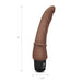Size and measurements of the Powercocks 7" Slim Anal Realistic Vibrator in Dark Brown color