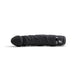 Horizontal front view of the Powercocks 6.5" Realistic Vibrator in Black color