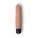 Back view of the Powercocks 6.5" Realistic Vibrator in Mocha color