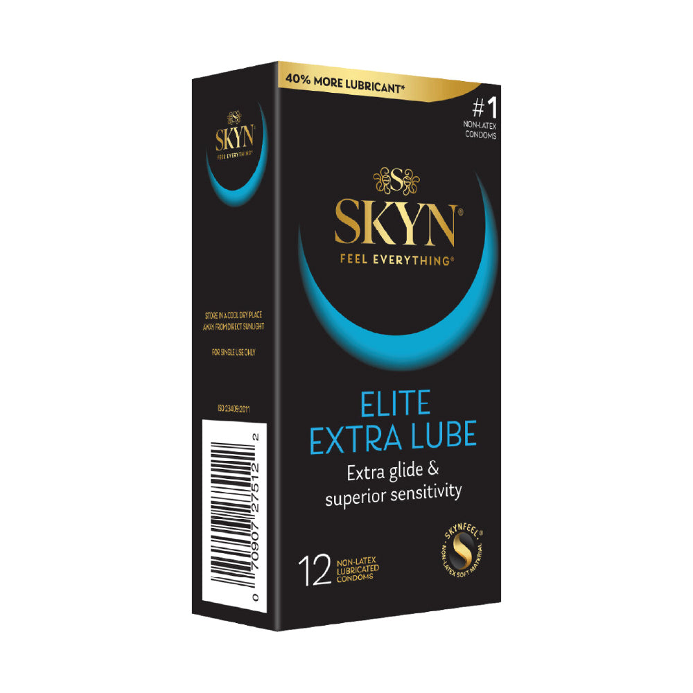 SKYN Elite Extra Lube 12 Count Non-Latex Condoms