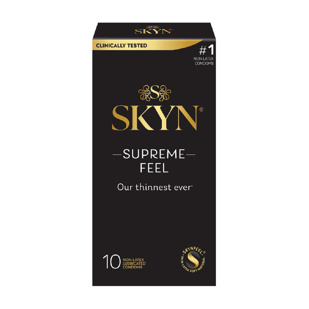 SKYN Supreme Feel 10 Count Non-Latex Lubricated Condoms