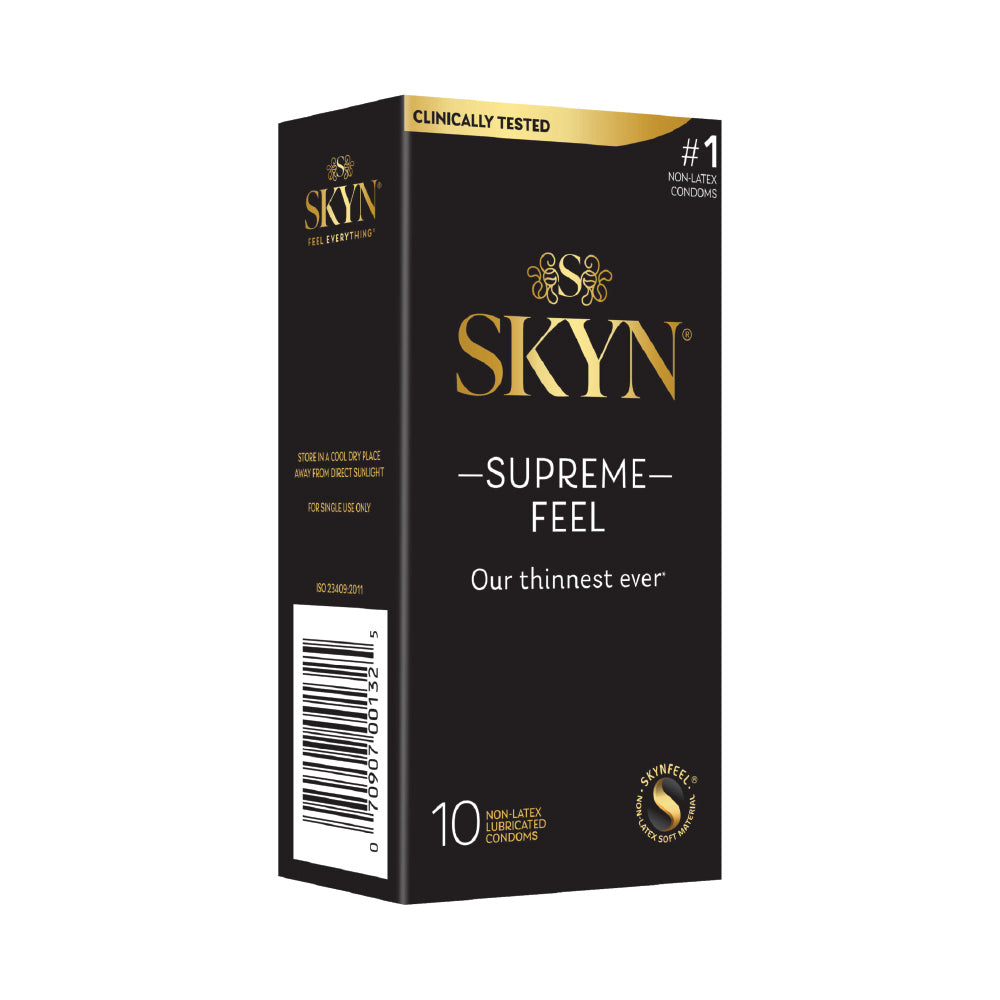 SKYN Supreme Feel 10 Count Non-Latex Lubricated Condoms